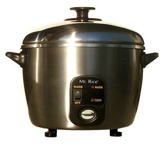 3-cups Stainless Steel Rice Cooker / Steamer