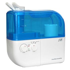 Dual-Mist Ultrasonic Humidifier (Warm/Cool) - Blue