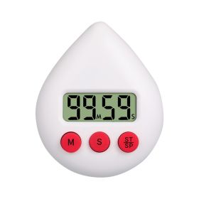 LED Counter Display Alarm Clock Manual Electronic Countdown Sports Sucker Digital Timer Kitchen Cooking Shower Study Stopwatch - D