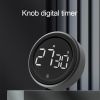 Digital Timer LCD Screen Electronic Rotation Timing Reminder Alarm Clock Study Stopwatch Kitchen Baking Magnetic Countdown Timer - A