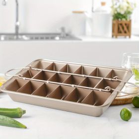 1pc Kitchen Baking Utensils Solid Bottom Brownie Baking Pan Square Non-stick Cake Mold Thickened Household Kitchen Baking Accessories - Brownie Cake M