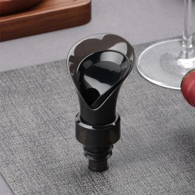 Portable Kitchen Wine Set Abs Material Flower Shape Red Wine Pourer Wine Stopper - BN056