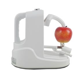 Apple Paring Machine Multifunctional Electric Automatic Peeler Express Electric Peeler Automatic Rotating Fruits & Vegetables Peeler - white