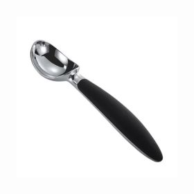 Scooper Dishwasher Safe Alloy Ice Cream Scoop Cookie Dough Scooper with Anti-Slip Handle for Sorbet Melon Ice Cream Scoop Kitchen Tool (3.5X17cm) - bl