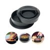 Burger Press 3-in-1 Stuffed Works Best for Stuffed Burgers Sliders Regular Beef Burger BBQ Grilling & Gourmet Kitchen Tool - black