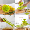 Multifunctional vegetable cutter kitchen tool grater potato radish grater - black