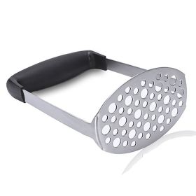 Potato masher manual stainless steel masher masher kitchen gadget - silver