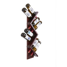 Vertical Z wine rack/wine rack wall mounted/Solid wood wine rack /Home wine rack/Living room wine rack - as Pic