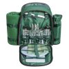 Outdoor Travel Picnic Backpack Set with Cutlery Kit  - Green - Camping Supplies