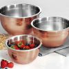 3-piece Copper Clad Mixing Bowls - Copper