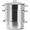 Home Creative Ideal Choice Stainless Steel Fruit Juicer Steamer - Silver - Stainless steel