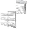 3-Tier Pull-out Kitchen Wire Basket Silver 18.5"x13.8"x22" - Silver