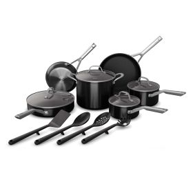 Foodi‚Ñ¢ NeverStick‚Ñ¢ Essential 14-Piece Cookware Set, guaranteed to never stick - black