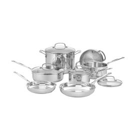 Chef's Classic Stainless Steel 11 Piece Cookware Set (77-11G) - 11