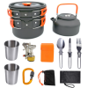 Portable Folding Cookware Set For Outdoor Barbecue Camping Trip Cookware - As pic show - C-O