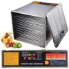 1200W 10 Tray Stainless Steel Dehydrator - As Picture