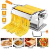 Pasta Maker Roller Machine Fettuccine Noodle Maker - Silver