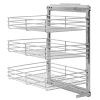 3-Tier Pull-out Kitchen Wire Basket Silver 18.5"x13.8"x22" - Silver