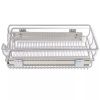 Pull-Out Wire Baskets 2 pcs Silver 15.7" - Silver