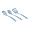 12pc Ceramic Cookware Set;  Blue Linen - Blue