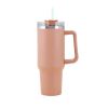 40oz Stainless Steel Handle Bottle Car Cup Double-layer Vacuum Iced Beer Cup Outdoor Portable Travel Insulation Cup - Sky Blue - 40oz