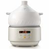 Bear Multi-function Electric Steam Cooker, Yunnan Steam Chicken Soup Steamer Ceramics, DQG-A30C1 New Natural Ceramics Cooking Method, 3L - White