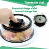 Vacuum Food Sealer Cover Kitchen Instant Vacuum Food Sealer Fresh Cover - Black