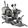 Primaware 18 Piece Non-stick Cookware Set, Steel Gray - Gray