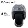 K-Compact Single-Serve K-Cup Pod Coffee Maker, Black - white