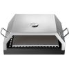 Family Traving And Party Outdoor Camp Portable Stainless Steel Pizza Oven With Kit - Silver - 12"