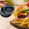 Burger Press 3-in-1 Stuffed Works Best for Stuffed Burgers Sliders Regular Beef Burger BBQ Grilling & Gourmet Kitchen Tool - black