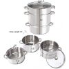 Home Creative Ideal Choice Stainless Steel Fruit Juicer Steamer - Silver - Stainless steel