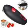 Electric Commercial Can Opener Automatic Smooth Edge Stainless Steal Hands-Free - Black