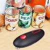 Electric Commercial Can Opener Automatic Smooth Edge Stainless Steal Hands-Free - Black