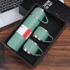 1pc/1Set Stainless Steel Thermal Cup; With Gift Box Set; Double Layer Leakproof Insulated Water Bottle; Keeps Hot And Cold Drinks For Hour - Steel Col