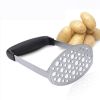 Potato masher manual stainless steel masher masher kitchen gadget - silver