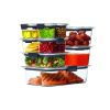 Food Storage Container, 20 Piece Variety Set, Clear Tritan Plastic - white