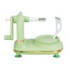 Apples Machine Peeler Clipping Fruit Peeling Slicer Cutter Peeler Kitchen Tool Handcrank Fruit Peeler Automatic Rotation Peeling - Dark green