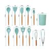 Kitchen Silicone Cooking Tool Utensil Set  - Gray - 11pcs