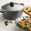 18-Piece Nonstick Cookware Set - Steel Gray