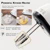 1pc 7-Speed Electric Hand Mixer - Egg Beater, Whisk, Breaker, and Stirrer - Home Appliance for Kitchen Bowl Aid and Food Mixing - White