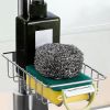 1pc Sink Storage Rack; Kitchen Stainless Steel Sink Shelving For Putting Sponges; Scrubbers; Towel 7.4inch/4.7inch - Stainless Steel