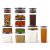 lastic Food Storage Pantry Set of 14 Containers with Lids (28 Pieces Total) - white