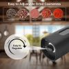 Electric Salt And Pepper Grinder Set With Charging Base Automatic Salt Pepper Mill Refillable Adjustable Coarseness Salt Grinder - Gift Box