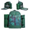 Outdoor Travel Picnic Backpack Set with Cutlery Kit  - Green - Camping Supplies