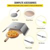 Family Traving And Party Outdoor Camp Portable Stainless Steel Pizza Oven With Kit - Silver - 22"