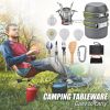 Portable Folding Cookware Set For Outdoor Barbecue Camping Trip Cookware - As pic show - B