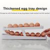 1pc Rolling Refrigerator Egg Dispenser, Space-Saving Holder For Fridge Storage Anti-fall Egg Tray, Egg Rack Tray For Refrigerator, Kitchen Supplies -