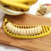 1pc; Banana Slicer; Cut Banana; All-in-one Fruit Divider; Cucumber Ham Sausage Slicer - Yellow