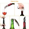 5 Pcs Wine Bottle Opener Set Wine Accessories Kit with Corkscrew Pourer Stopper Vacuum Pump for Home Use Sommeliers Waiters Bartenders - Opener Set